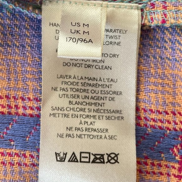 Free People Redwood Flannel Size Small Pink Plaid Babydoll Mini Dress M - Picture 5 of 14